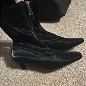 Zara kitten heel ankle boots